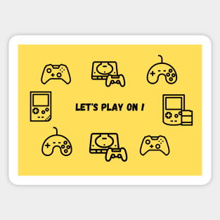 Let's Play On Sticker